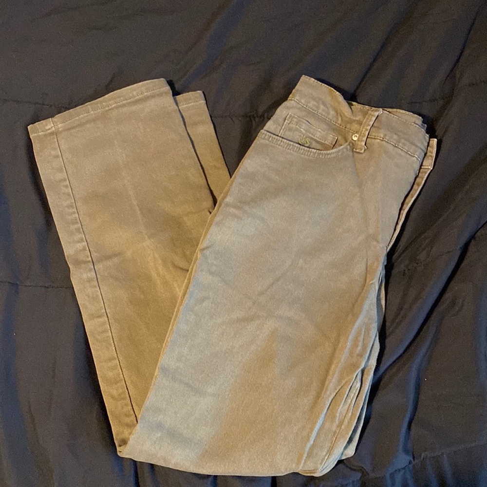 army green boyfriend style jeans